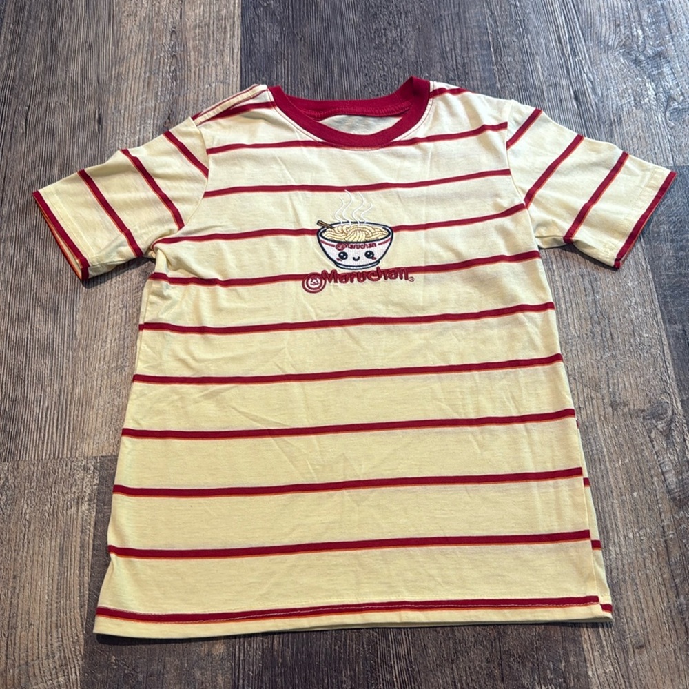 Maruchan Noodles Ramen Striped T Shirt Boys Youth Small 6-7 Kawaii Boxlunch